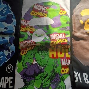 A Bathing Ape Marvel Comics Hulk Graphic Tee